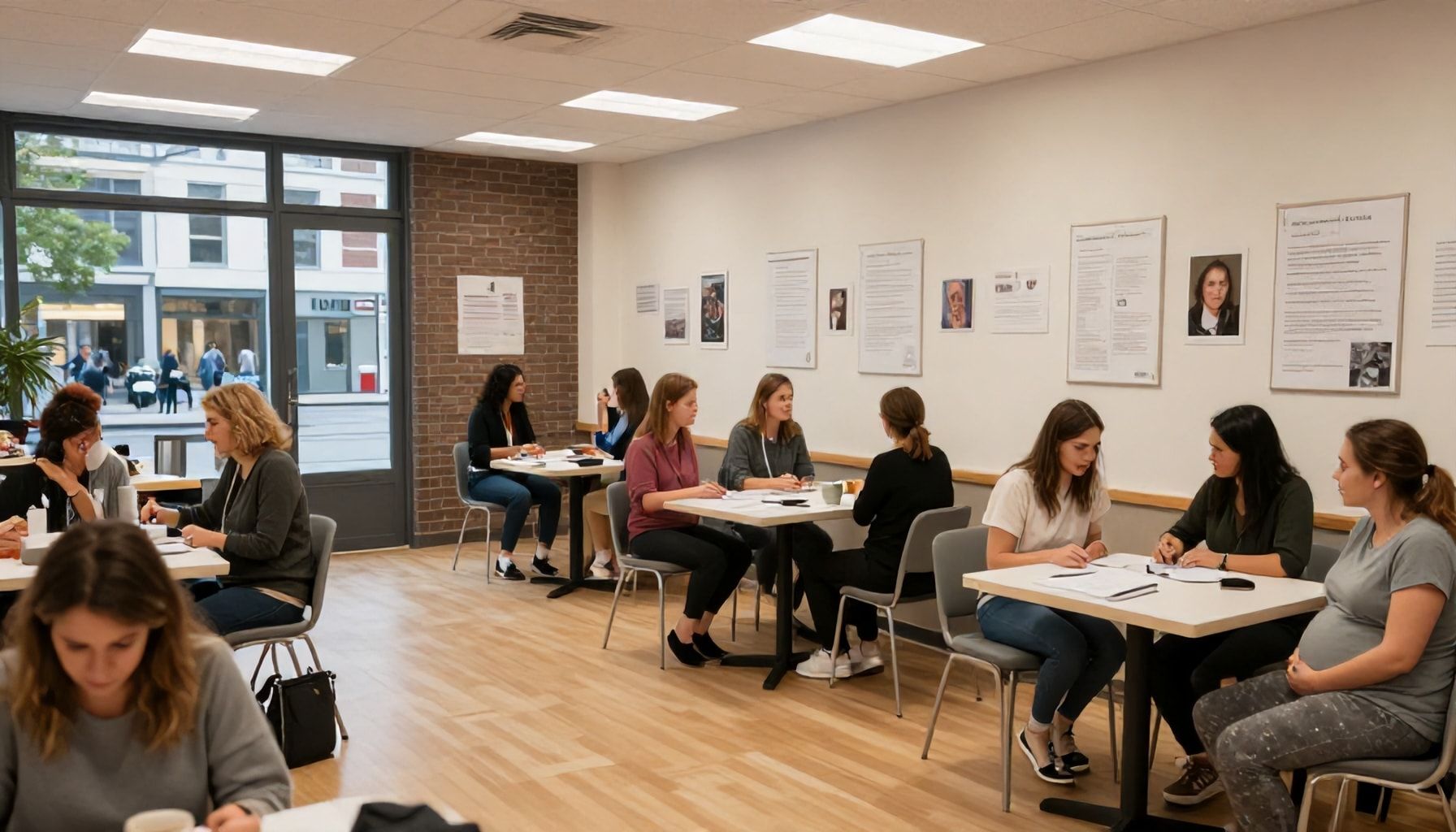 Nieuwe plekken voor zwangere vrouwen in de stad