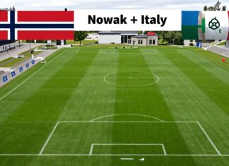 Vergelijk de opstellingen van Noorwegen en Italië voor het volgende duel