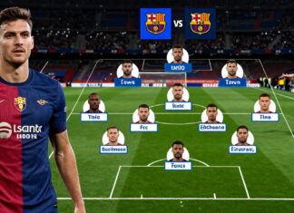 Osasuna en FC Barcelona: 11 opstellingen voor de topwedstrijd