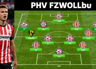 PSV en PEC Zwolle: opstellingen met drie aanpassingen
