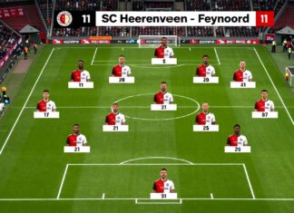 Sc Heerenveen en Feyenoord: 11 opstellingen voor de topwedstrijd