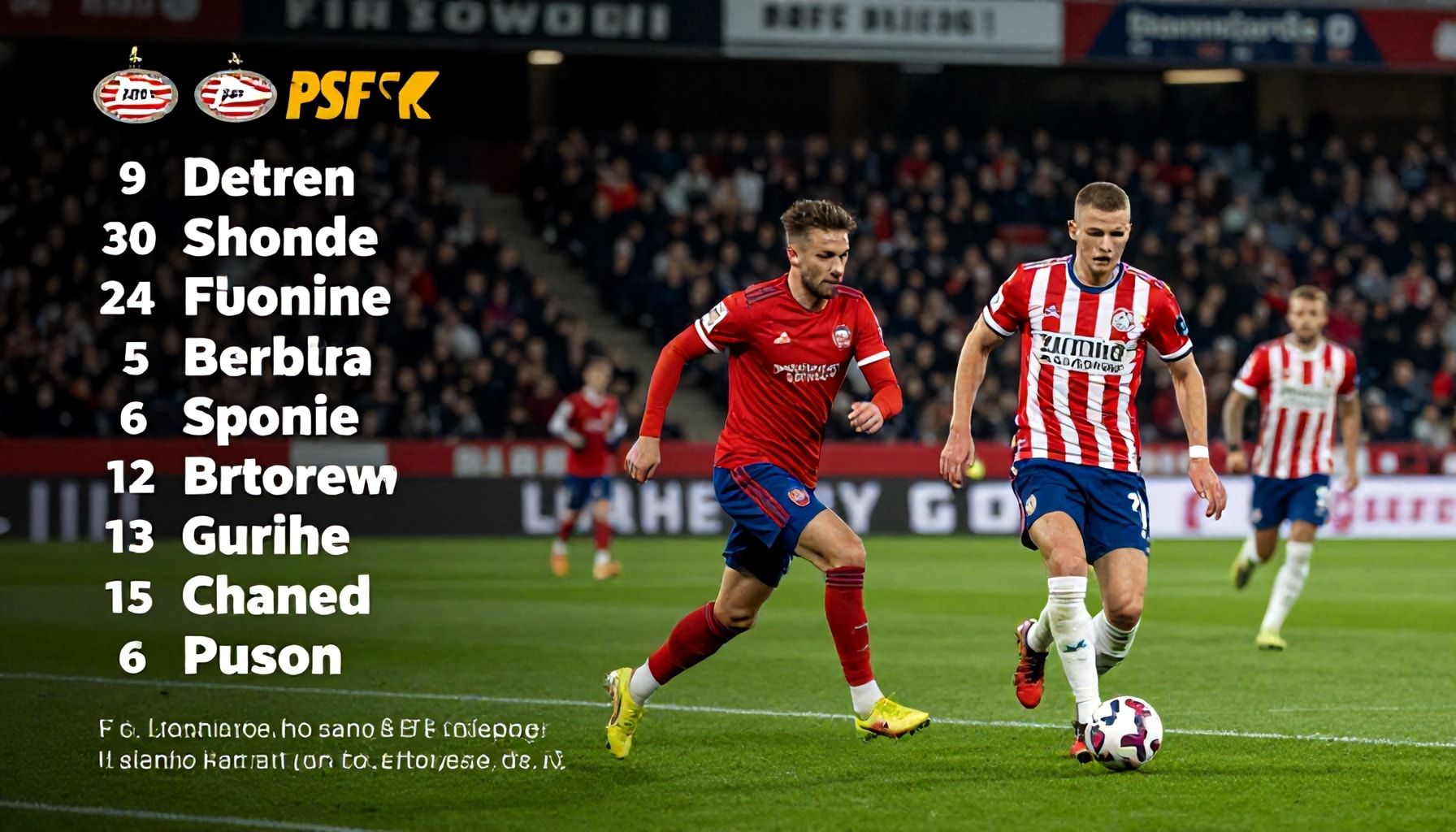 Sleutelspelers in actie voor beide teams