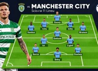 Sporting Lissabon en Manchester City: 11 opstellingen vergeleken