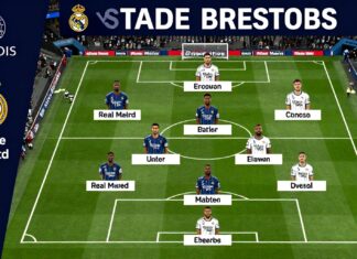 Stade Brestois en Real Madrid: opstellingen met vijf veranderingen