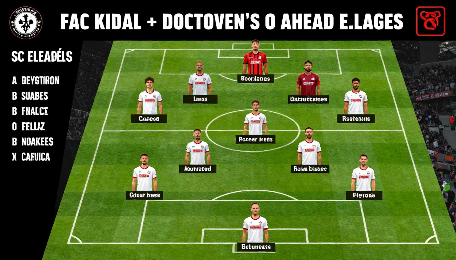 Tactische aanpassingen voor de wedstrijd