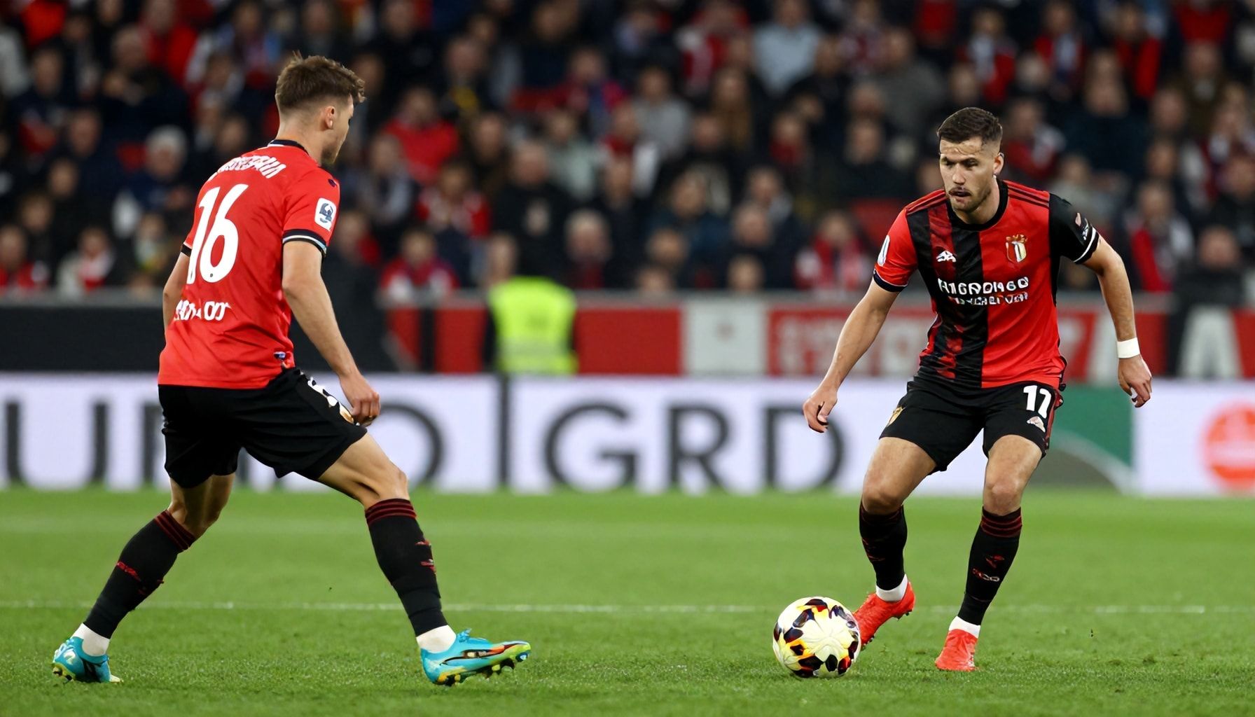 Twee teams met een aanvallende opstelling