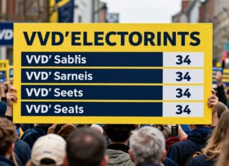 VVD wint verkiezingen 2025 met 34 zetels