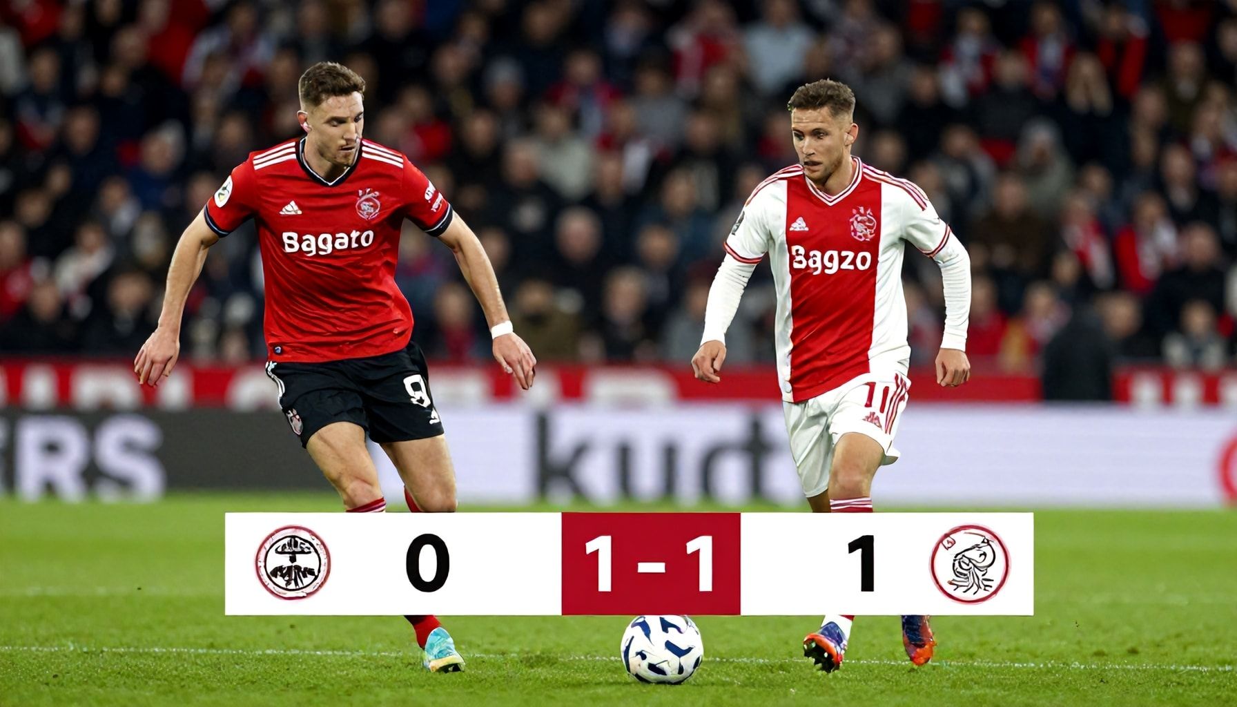 Utrecht loopt achter in eerste helft