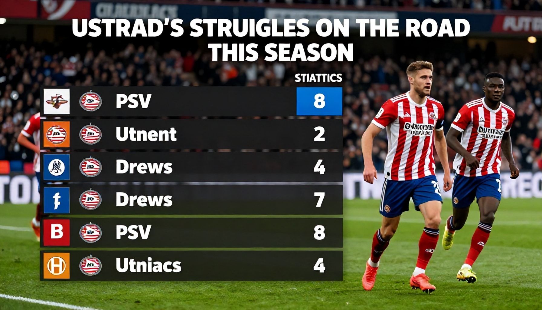 Utrecht's Struggles on the Road This Season