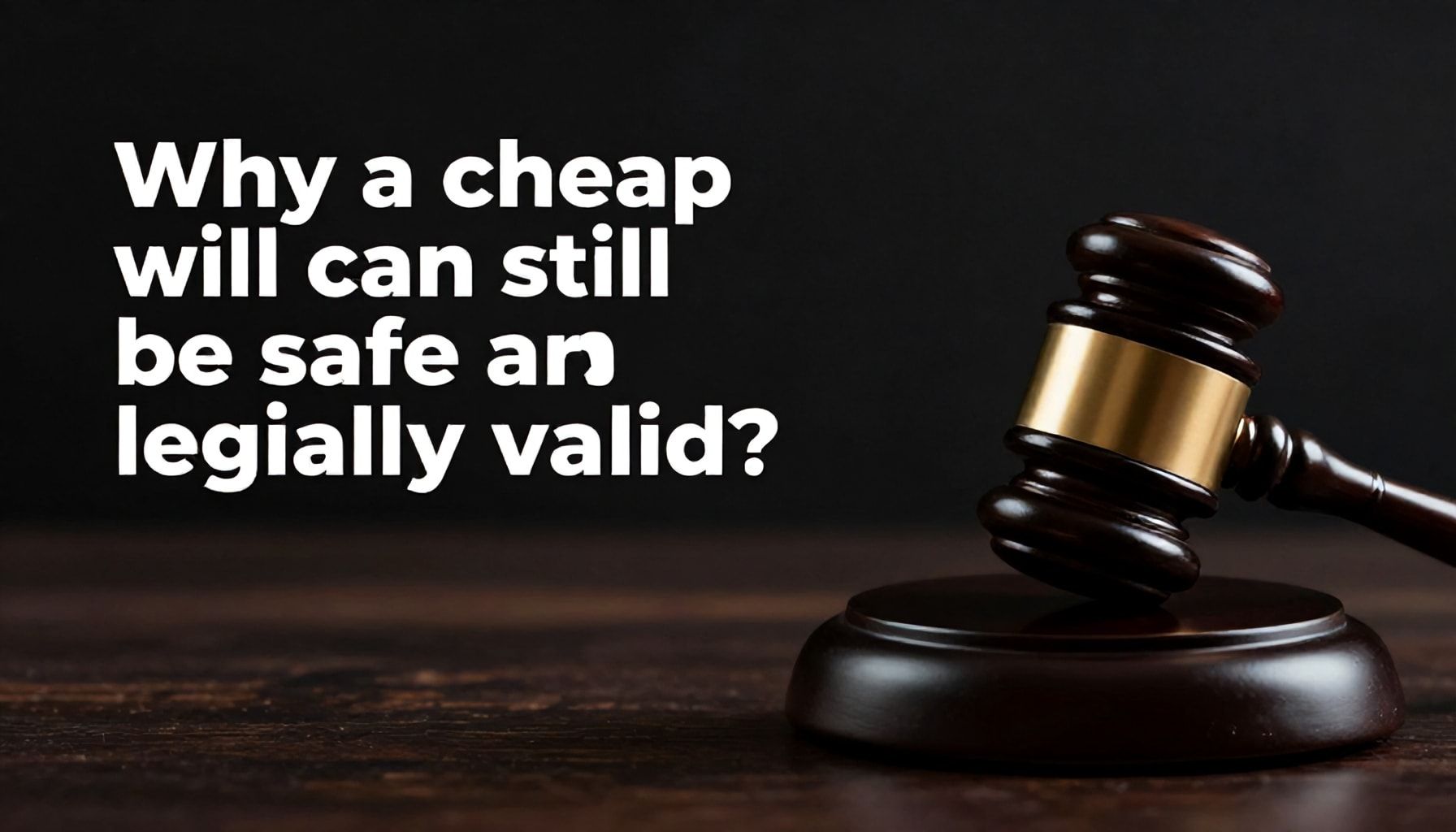 Waarom een goedkoop testament nog steeds veilig en juridisch geldig kan zijn*