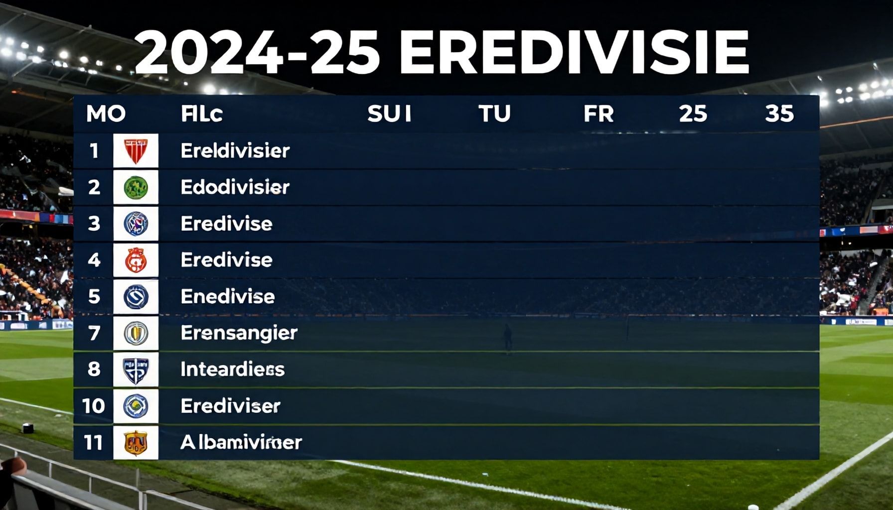 Waarom het Eredivisie 2024/25 speelschema nu al plannen waard is*