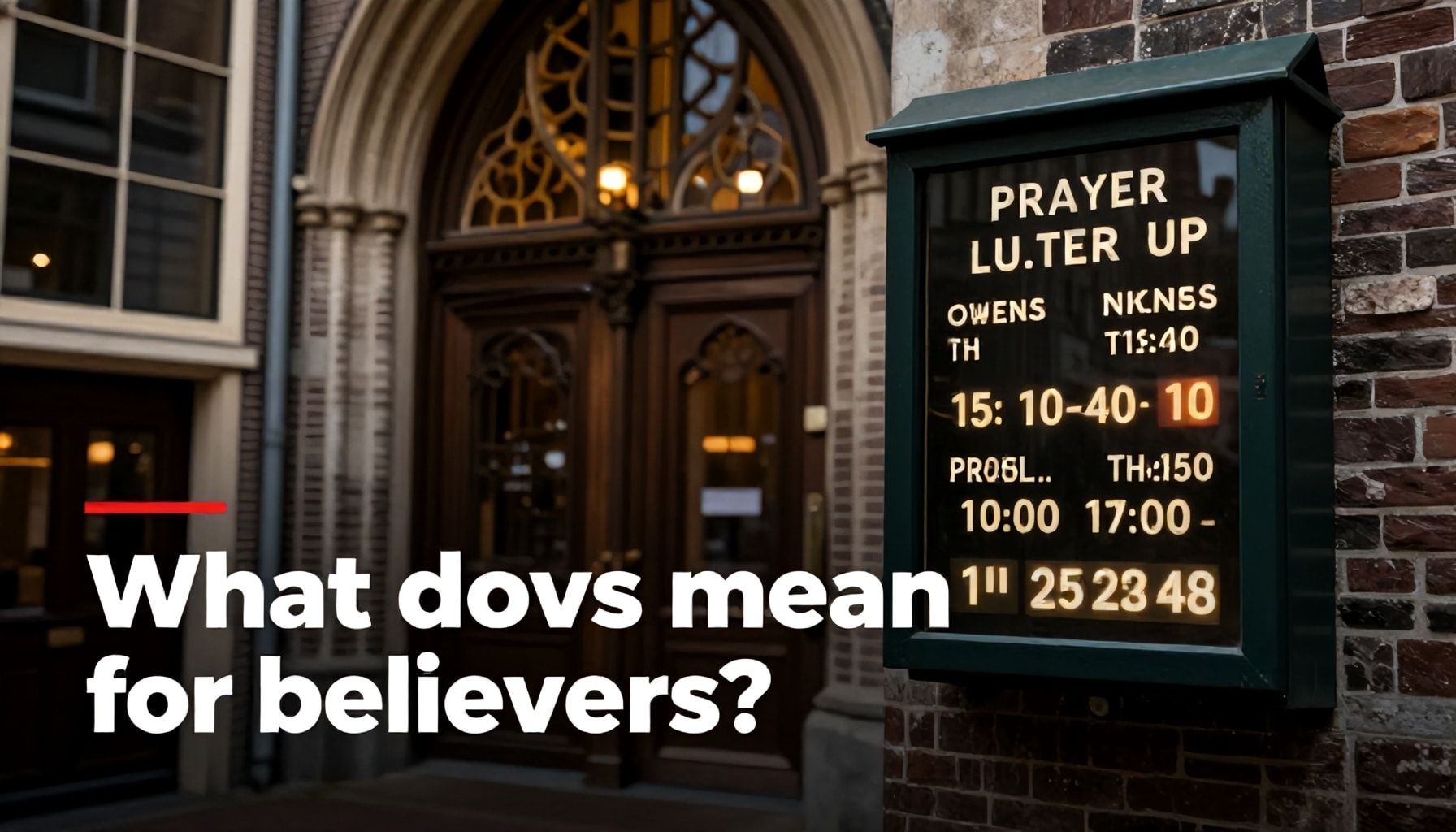 Wat betekent dit voor gelovigen?