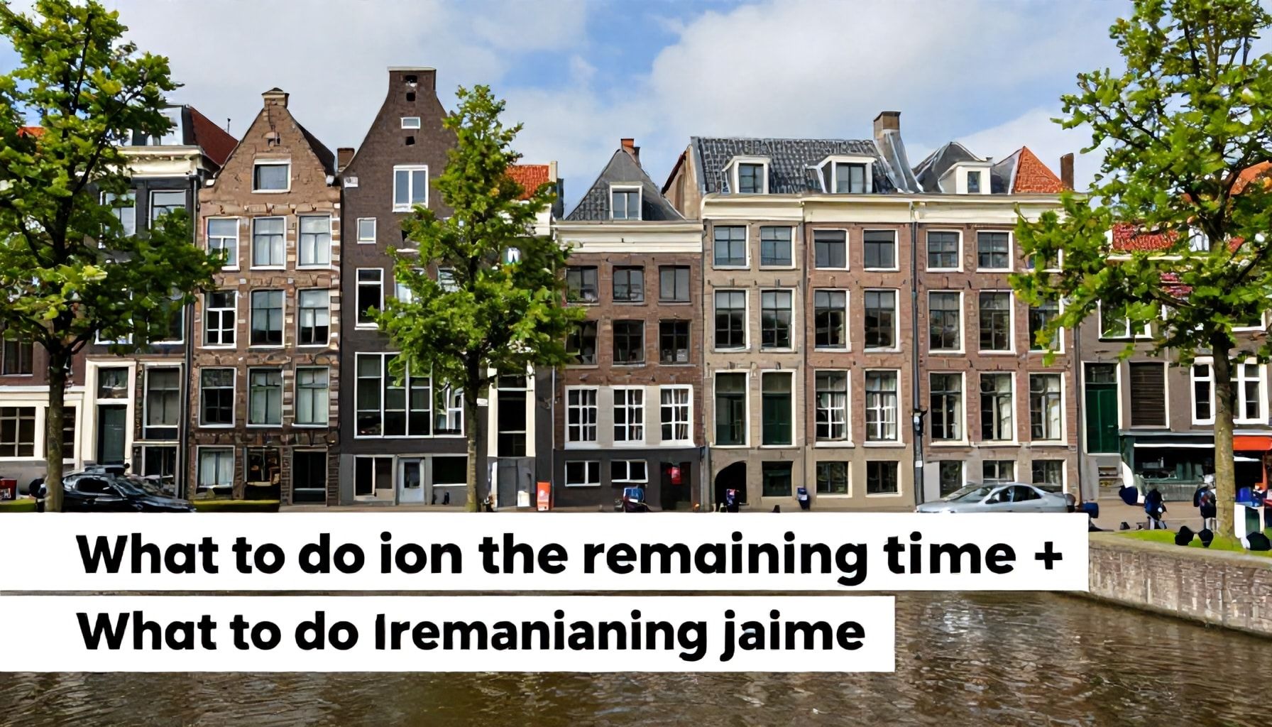 Wat te doen met de resterende tijd