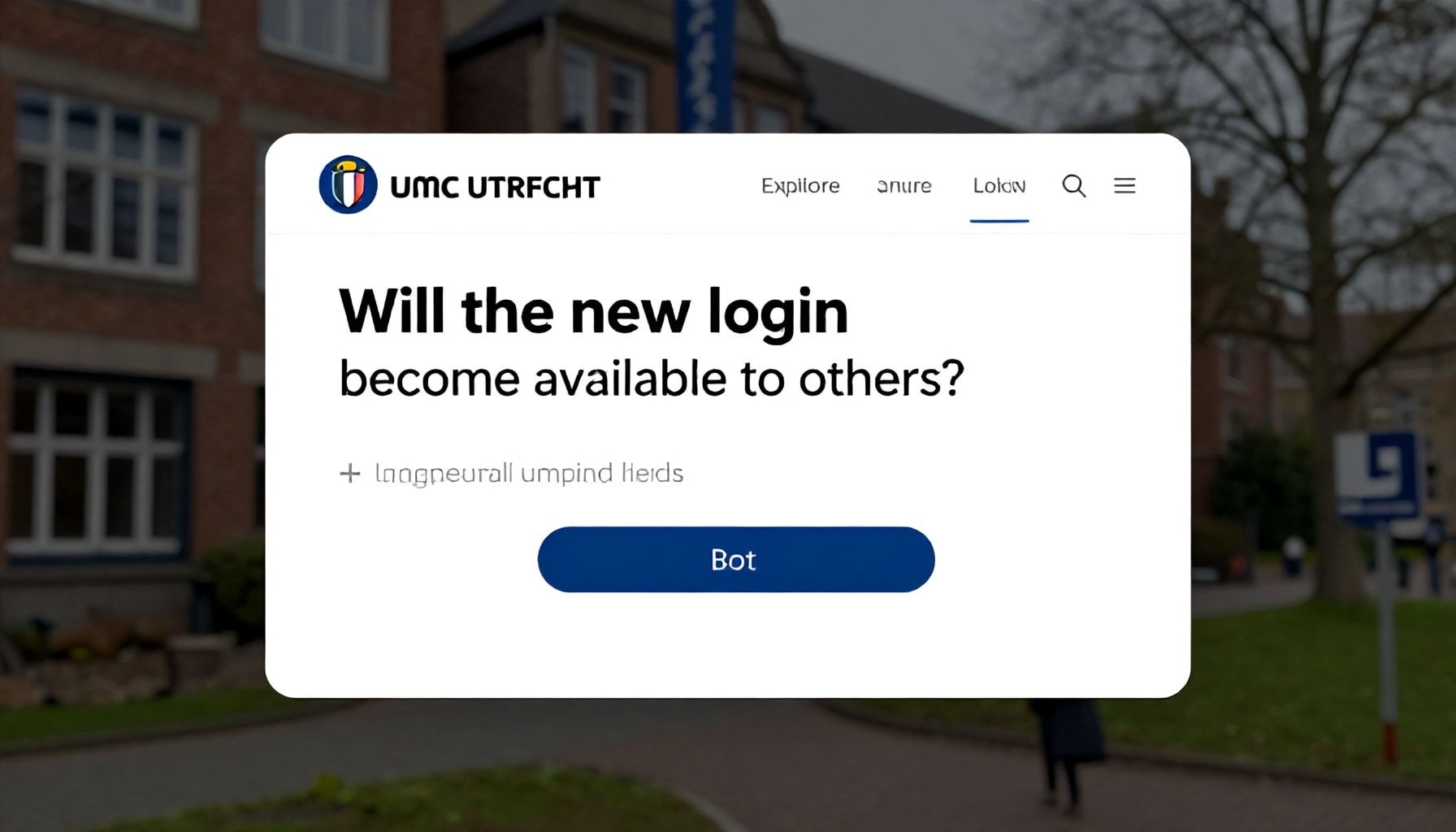 Zal de nieuwe inlogprocedure ook voor anderen beschikbaar komen?