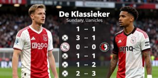 Ajax en Feyenoord botsen zondag in De Klassieker met 11 punten verschil op ranglijst