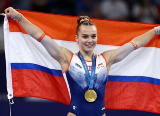 22-jarige Angel Daleman wint eerste Nederlandse goud in 15 jaar op EK turnen