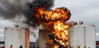 Zware explosie in Rotterdamse haven verwoest 3 opslagtanks en verwondt 7 werknemers