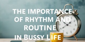 Het Belang van Ritme en Routine in een Drukkerig Leven The Importance of Rhythm and Routine in a Busy Life