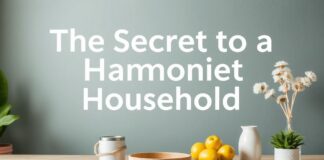 Het Geheim van een Harmonieus Huishouden: Tips voor een Gelukkig Thuis The Secret to a Harmonious Household: Tips for a Happy Home