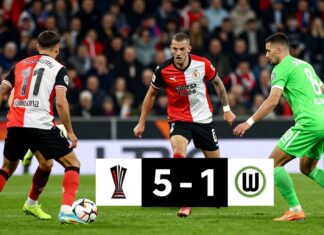 Feyenoord verplettert Wolfsburg met 5-1 in spectaculaire Europa League-wedstrijd