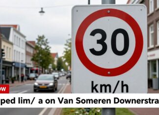 Gemeente Den Haag verlaagt maximumsnelheid naar 30 km/u in Van Someren Downerstraat