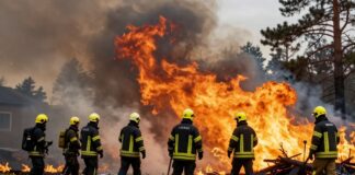 Brandweer blust grote bosbrand bij Lunteren na 12 uur onder controle