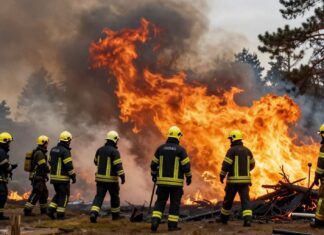 Brandweer blust grote bosbrand bij Lunteren na 12 uur onder controle
