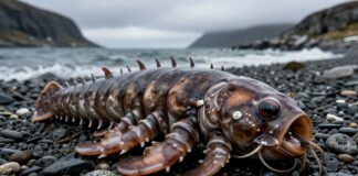 Rare 3-meter diepzeemonster aangespoeld op Noorse kust na storm