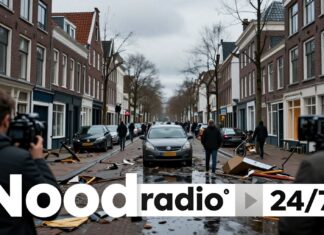 Noodradio zendt 24 uur non-stop live uit na zware stormschade in Utrecht