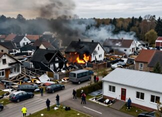 Brand sticht 12 woningen in Putten: bewoners geëvacueerd naar sporthal De Vlietberg