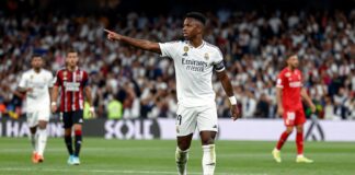 Real Madrid wint 4-1 van Mallorca met dubbel doelpunt Vinícius Jr.
