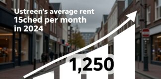 Gemiddelde huurprijs Utrecht stijgt naar €1.250 per maand in 2024